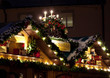 Illuminations et décorations des cabanons du marché de Noël