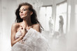Beautiful woman in stylish interior