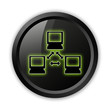 Black Icon (Green Outlines) "Network"
