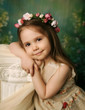 Elegant portrait of a sweet young girl