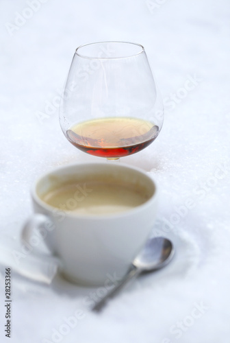 Photo: coffee and cognac coffee and cognac