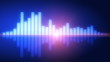 Blue equalizer with lens flare