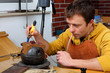 Photo: goldsmith in workshop goldsmith in workshop