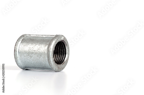 Photo: Malleable iron plumbing fittings - nipple Malleable iron plumbing fittings - nipple