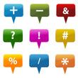 icons on dialogue bubble