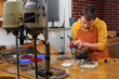 Photo: goldsmith in workshop goldsmith in workshop