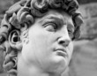 Detail of head of Michelangelo's David, Florence Detail of head of Michelangelo's David, Florence