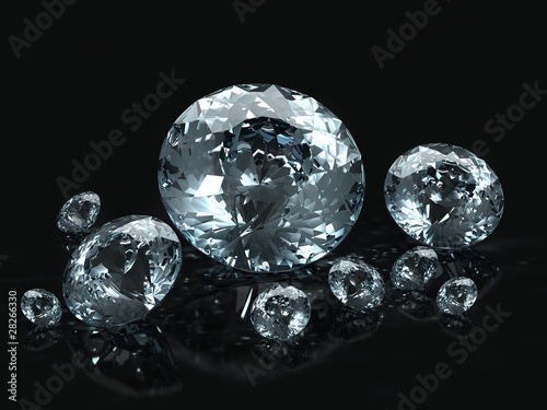 Photo: Diamond jewel isolated Diamond jewel isolated