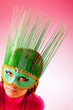 ����: Attractive woman posing in the stylish mask � Elnur #28268906