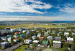 Aerial view of Reykjavik city on Iceland