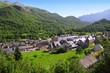 Panticosa village high view slate roofs Pyrenees