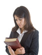 Photo: Worried Caucasian Woman Holding Bible Looking Down Praying White Worried Caucasian Woman Holding Bible Looking Down Praying White