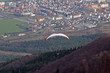 Paragliding above Maribor city