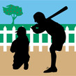 Little baseball players