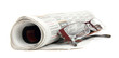 Roll of newspapers with eyeglasses Roll of newspapers with eyeglasses