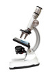 Microscope isolated on white background