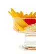 fruits within transparent cup