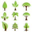 abstract tree set vector