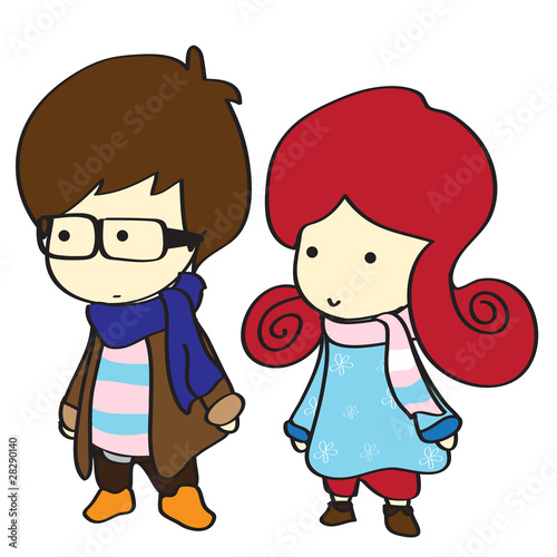 Cute   Girl Pictures on Cute Boy And Girl In Winter Style Fashion    Zmkstudio  28290140