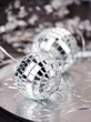 Silver Christmas balls