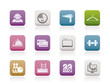 Photo : hotel and motel amenity - icons vector icon set