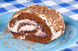 Chocolate swiss roll cake Chocolate swiss roll cake
