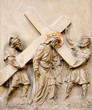 Relief of Jesus Christ with the cross from Vienna church Relief of Jesus Christ with the cross from Vienna church
