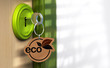 Eco building, green house, ecobuilding