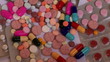 Pills and Drugs falling dawn