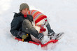 Photo: Kind mit Schneemann und Rodel Kind mit Schneemann und Rodel