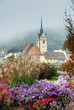 Kirche und Park im Herbst Kirche und Park im Herbst