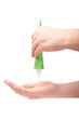 Women's hands extrusive cream