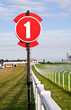 Racecourse in early morning Racecourse in early morning