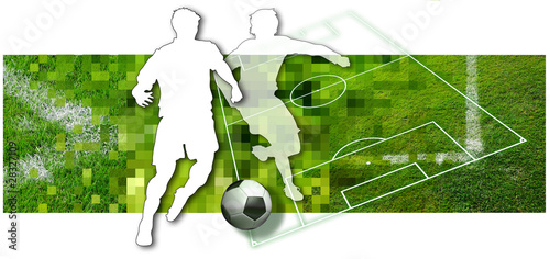 Illustration: soccer duell soccer duell