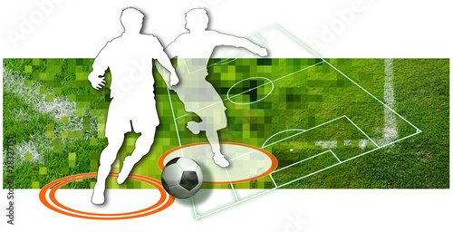 Illustration: soccer duell soccer duell