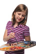 Young Girl with colorful palette