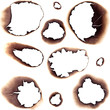 Foto: Burnt Holes in White Paper Burnt Holes in White Paper