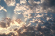 Sunrise sky with clouds