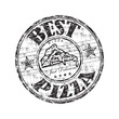 Best pizza black grunge rubber stamp Best pizza black grunge rubber stamp