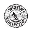 Winter collection grunge rubber stamp