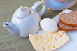 tea with sheep cheese