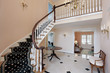 Salmon colored foyer