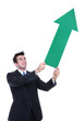 Business Man Arrow Up Business Man Arrow Up