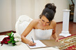 Bride on solemn registration of marriage