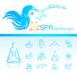 spa massage icon, beauty treatment for woman