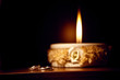 candle and rings