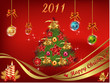 Happy Christmas. Vector illustration.