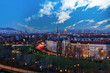 Skyline danube valley vienna at night