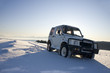 SUV on snow