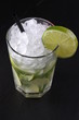 Caipirinha Cocktail - Black Background